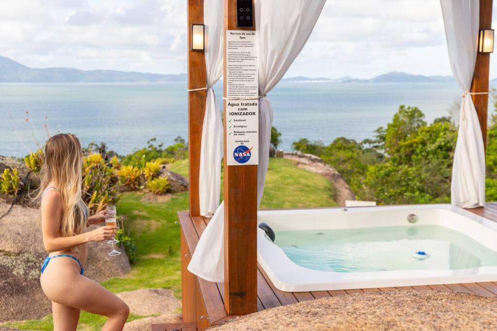 Casa Mirante Do Sol-Vista Exuberante Com Spa Governador Celso Ramos Zewnętrze zdjęcie